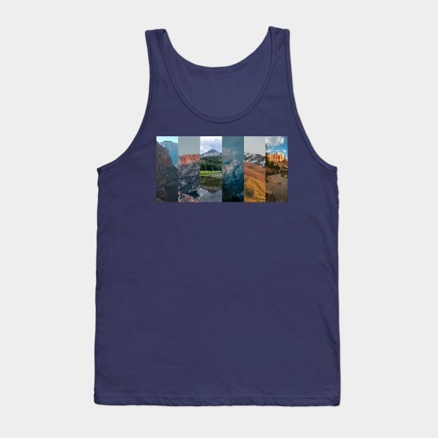 Utah Mountain Collage Tank Top by stermitkermit